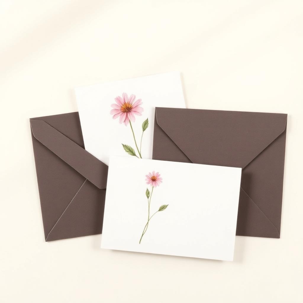 Set kaarten met droogbloemen — Bloemista